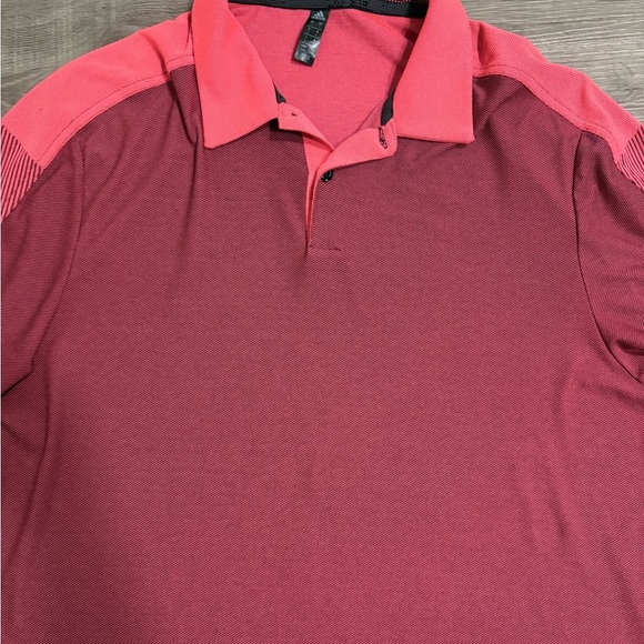 adidas Two-Tone Red Polo Shirt - Picture 2 of 6
